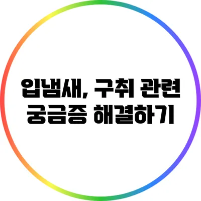 입냄새, 구취 관련 궁금증 해결하기